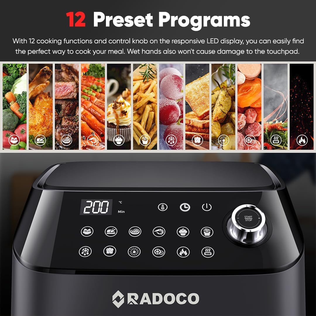 RADOCO RD-1012W Smart Air Fryer 7.3L — highlight 3