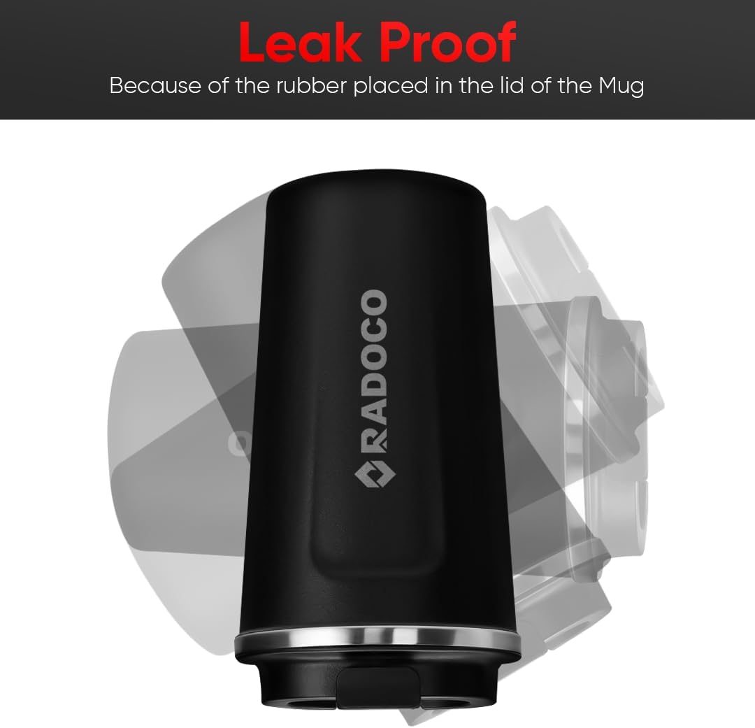 RADOCO Travel Mug 500 ml — Shadow Steel — highlight 2