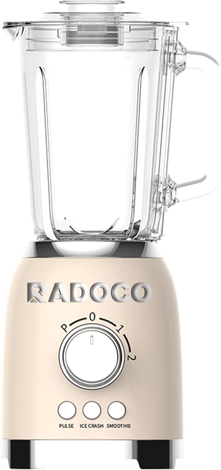 RADOCO Retro Blender 600W — Cream