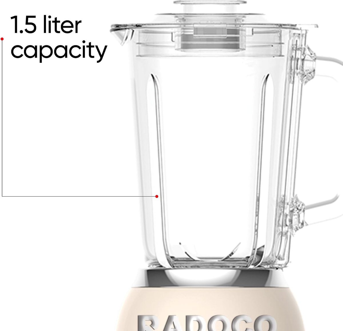 RADOCO Retro Blender 600W — Cream — highlight 2