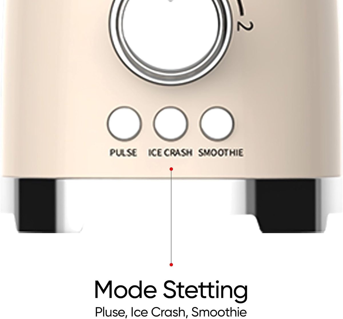 RADOCO Retro Blender 600W — Cream — highlight 3