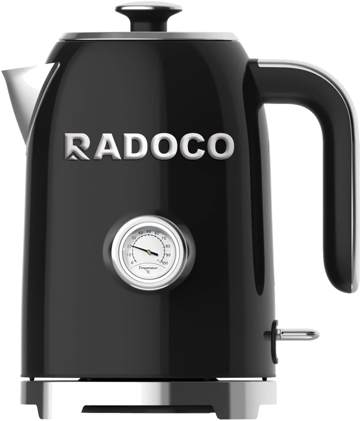RADOCO Retro Kettle RD-LK1309 — Glossy Black