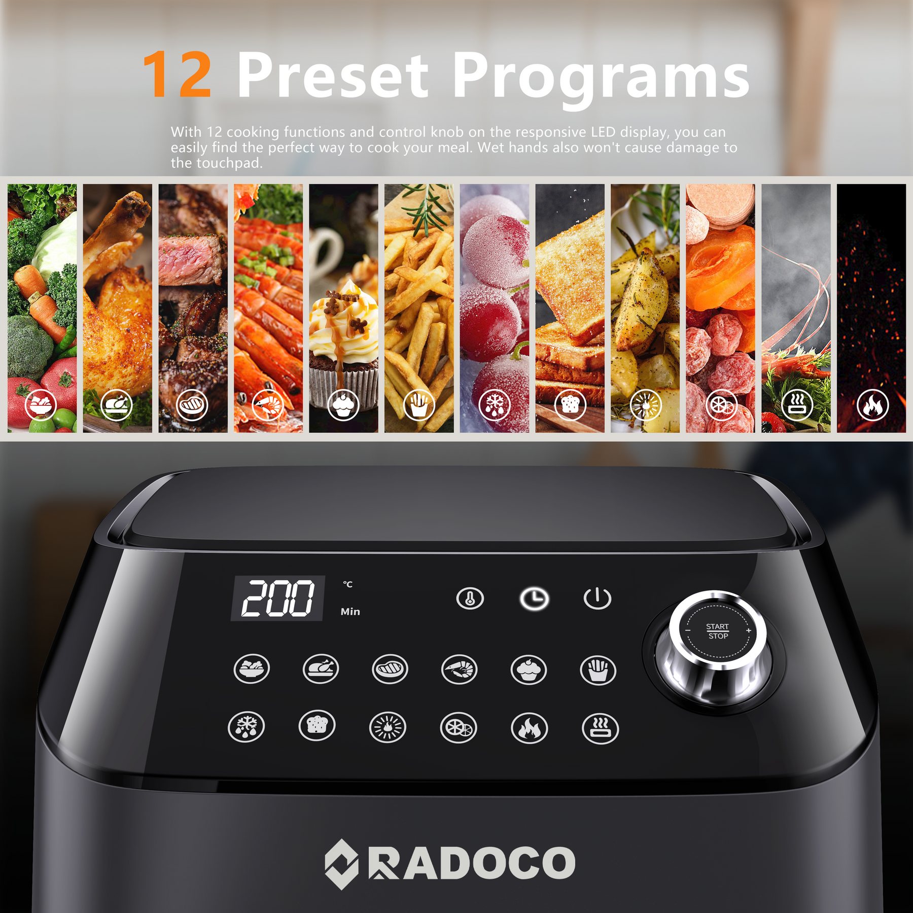 Radoco smart air fryer